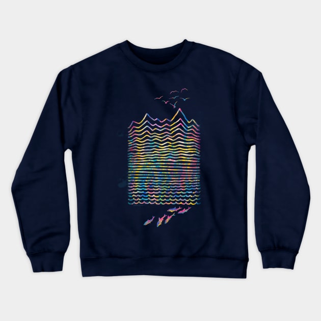 High Up Above and Down Below Crewneck Sweatshirt by Tang Yau Hoong